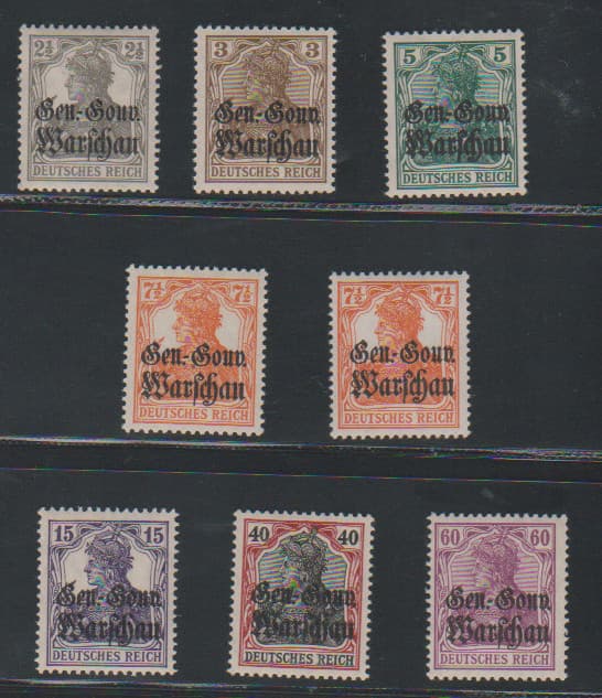 Los 6362 - Aufdrucke inkl. gepr. Unterfarben postfrisch, Mi. 160,-