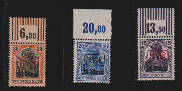 Los 6364 - M.V.i.R., postfrische Oberrandserie inkl. 30 B. WOR in guter Variante, Mi. 309,-