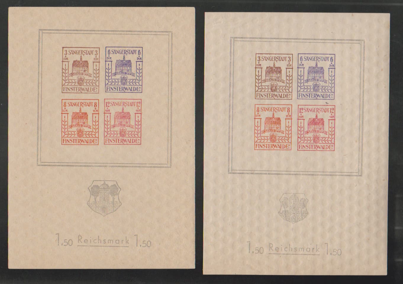 Los 6528 - Finsterwalde, postfrisches Blockpaar, Mi. 160,-