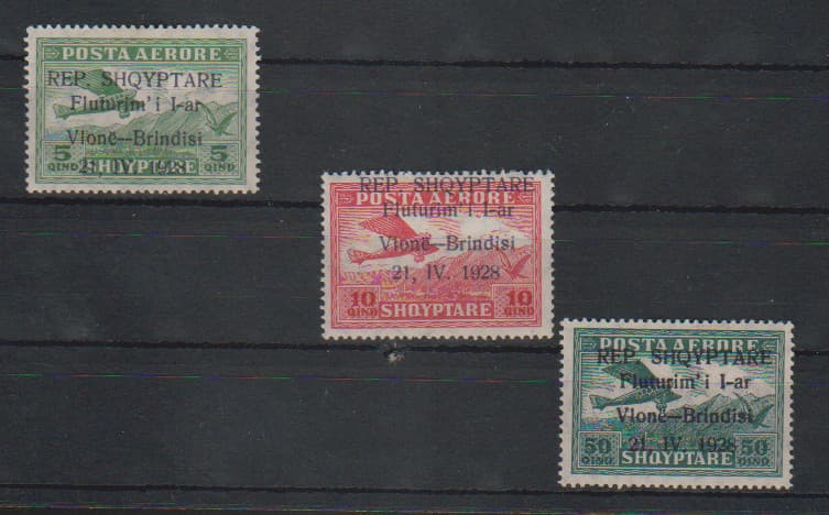 Los 7841 - 5, 10 und 50 Q., je Abart "Komma statt Punkt nach 21" tadellos ungebraucht, Mi. (275,-)