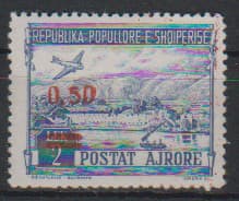 Los 7843 - 0,50 L., roter Aufdruck, tadellos ungebr. Mi. (220,-)