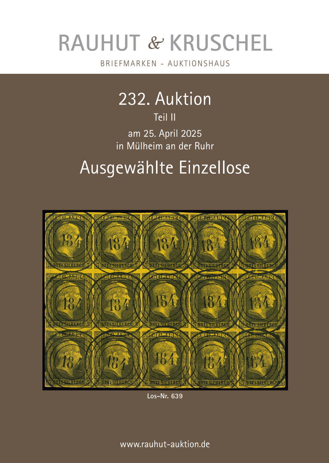 Auktionskatalog Vorschau