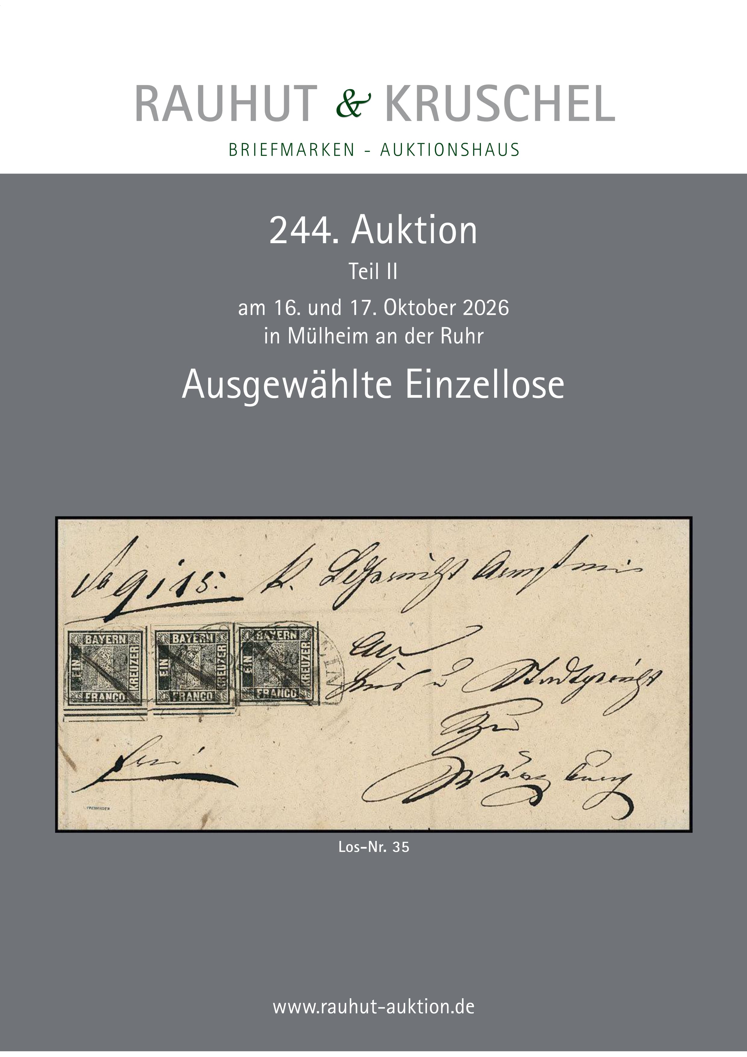 Auktionskatalog Vorschau